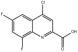 4-氯-6,8-二氟喹啉-2-羧酸,902742-65-8,结构式