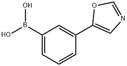 [3-(1,3-Oxazol-5-yl)phenyl]boronic acid 结构式
