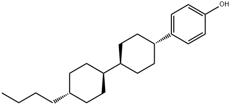 4-[(反,反)-4'-丁基[1,1'-联环己烷]-4-基]苯酚 结构式