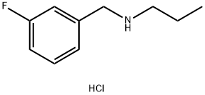[(3-fluorophenyl)methyl](propyl)amine hydrochloride Struktur