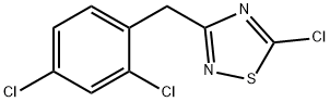 5-クロロ-3-[(2,4-ジクロロフェニル)メチル]-1,2,4-チアジアゾール 化学構造式