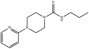 N-propyl-4-pyridin-2-ylpiperazine-1-carboxamide 结构式