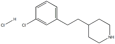 4-(3-chlorophenethyl)piperidine hydrochloride Structure