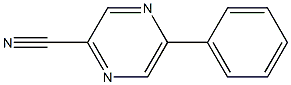 Pyrazinecarbonitrile, 5-phenyl- Struktur