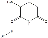 3-Aminopiperidine-2,6-dione hydrobromide 结构式