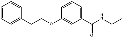 N-ethyl-3-(2-phenylethoxy)benzamide Struktur