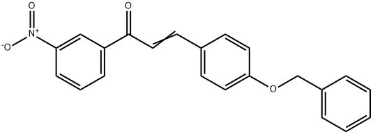 (2E)-3-[4-(benzyloxy)phenyl]-1-(3-nitrophenyl)prop-2-en-1-one Struktur
