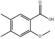 2-甲氧基-4,5-二甲基苯甲酸 结构式