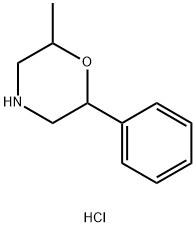 2-methyl-6-phenylmorpholine hydrochloride Struktur