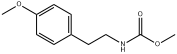 [2-(4-Methoxy-phenyl)-ethyl]-carbamic acid methyl ester 化学構造式