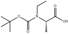 (S)-2-((叔丁氧羰基)(乙基)氨基)丙酸,91292-56-7,结构式