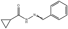 N-[(E)-benzylideneamino]cyclopropanecarboxamide Struktur
