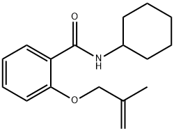 N-cyclohexyl-2-[(2-methyl-2-propen-1-yl)oxy]benzamide Struktur