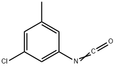 3-氯-5-甲基苯基异氰酸酯 结构式