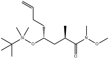 (2R,4R)-4-(二甲基硅氧叔丁基)-N-甲氧基-N,2-二甲基辛-7-烯胺 结构式