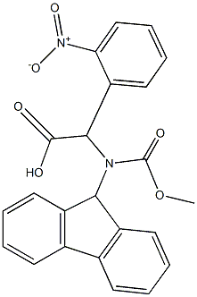 [(9H-Fluoren-9-ylmethoxycarbonylamino)]-(2-nitro-phenyl)-acetic acid Structure