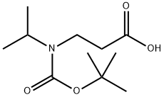 3-{[(tert-butoxy)carbonyl](propan-2-yl)amino}propanoic acid Structure
