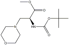 METHYL(S)-2-((TERT-BUTOXYCARBONYL)AMINO)-3-MORPHOLINOPROPANOATE, >97%, 917383-17-6, 结构式
