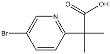 2-(5-bromopyridin-2-yl)-2-methylpropanoic acid Struktur