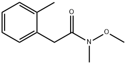 N-甲氧基-N-甲基-2-(邻甲苯基)乙酰胺,918417-27-3,结构式