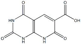 2,4,7-三氧杂-1,2,3,4,7,8-六氢吡啶并[2,3-D]嘧啶-6-羧酸, 918476-94-5, 结构式