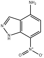 7-硝基-1H-吲唑-4-胺, 918961-25-8, 结构式