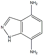 1氢-吲唑-4,7-二胺 结构式