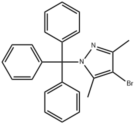 4-溴-3,5-二甲基-1-三苯甲基-1H-吡唑,919802-98-5,结构式