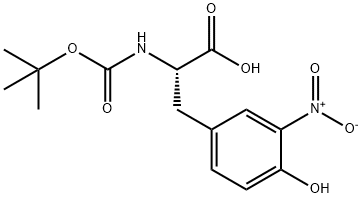 BOC-DL-3-硝基酪氨酸, 92008-53-2, 结构式