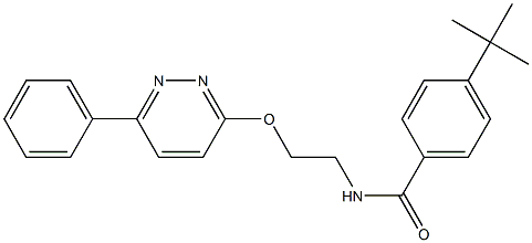 4-tert-butyl-N-[2-(6-phenylpyridazin-3-yl)oxyethyl]benzamide Structure