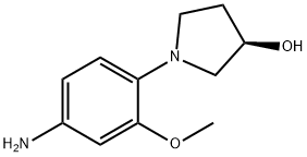 (R)-1-(4-氨基-2-甲氧苯基)吡咯烷-3-醇 结构式