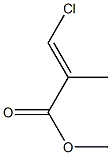 2-Propenoic acid, 3-chloro-2-methyl-, methyl ester 结构式