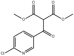 DIMETHYL 2-(6-CHLORONICOTINOYL) MALONATE Struktur