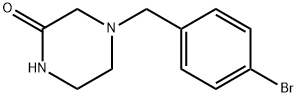 4-(4-bromobenzyl)piperazin-2-one Struktur