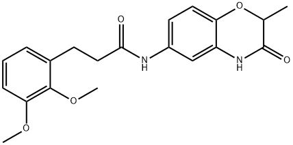 3-(2,3-dimethoxyphenyl)-N-(2-methyl-3-oxo-3,4-dihydro-2H-1,4-benzoxazin-6-yl)propanamide Structure