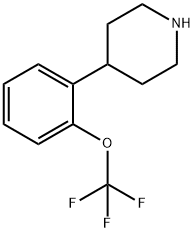 4-(2-(三氟甲氧基)苯基)哌啶 结构式