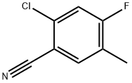2-Chloro-4-fluoro-5-methylbenzonitrile Structure