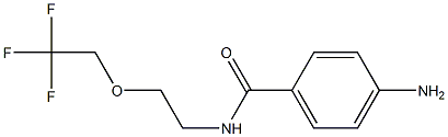 4-amino-N-[2-(2,2,2-trifluoroethoxy)ethyl]benzamide Struktur