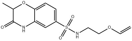 N-(2-ethenoxyethyl)-2-methyl-3-oxo-4H-1,4-benzoxazine-6-sulfonamide Structure