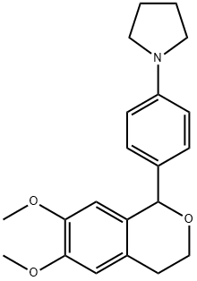 1-[4-(6,7-Dimethoxy-isochroman-1-yl)-phenyl]-pyrrolidine|