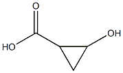 Cyclopropanecarboxylic acid, 2-hydroxy- Structure