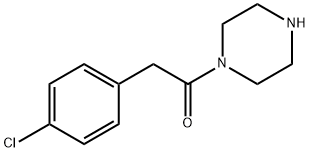 2-(4-chlorophenyl)-1-(piperazin-1-yl)ethan-1-one Struktur