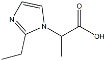 2-(2-ethyl-1H-imidazol-1-yl)propanoic acid Structure