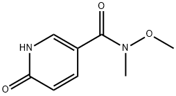 N-methoxy-N-methyl-6-oxo-1,6-dihydropyridine-3-carboxamide Struktur