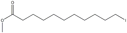 Undecanoic acid, 11-iodo-, methyl ester Structure