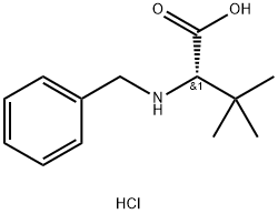 N-苄基-DL-叔亮氨酸盐酸盐, 929220-46-2, 结构式