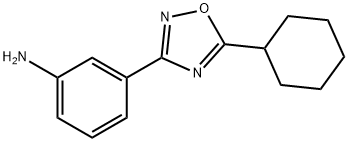 3-(5-Cyclohexyl-1,2,4-oxadiazol-3-yl)aniline,929338-71-6,结构式