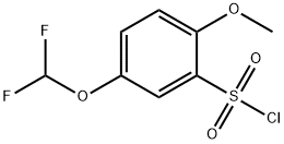 5-(difluoromethoxy)-2-methoxybenzene-1-sulfonyl chloride Structure