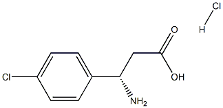 L-3-氨基-3-(4-氯苯基)丙酸盐酸盐,930769-55-4,结构式