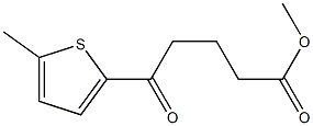 METHYL 5-(5-METHYLTHIOPHEN-2-YL)-5-OXOPENTANOATE 化学構造式
